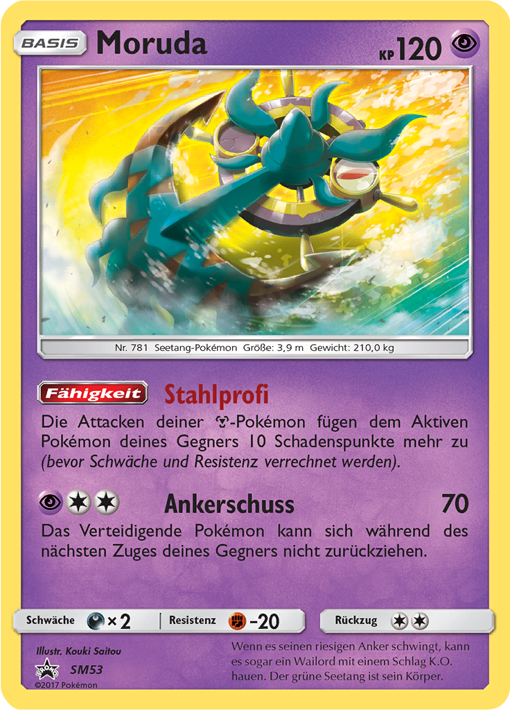 Moruda SM53 — SM Promokarten (German Pokémon TCG card)