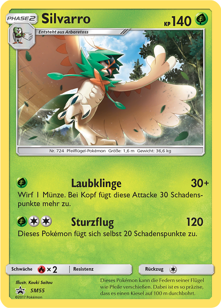 Silvarro SM55 — SM Promokarten (German Pokémon TCG card)