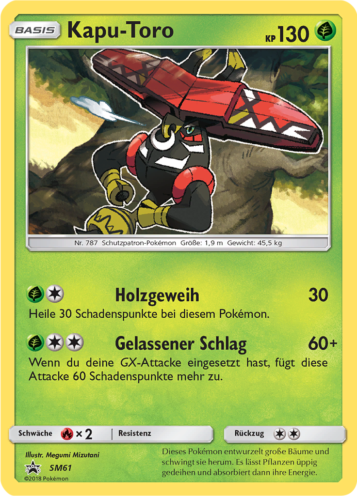 Kapu-Toro SM61 — SM Promokarten (German Pokémon TCG card)
