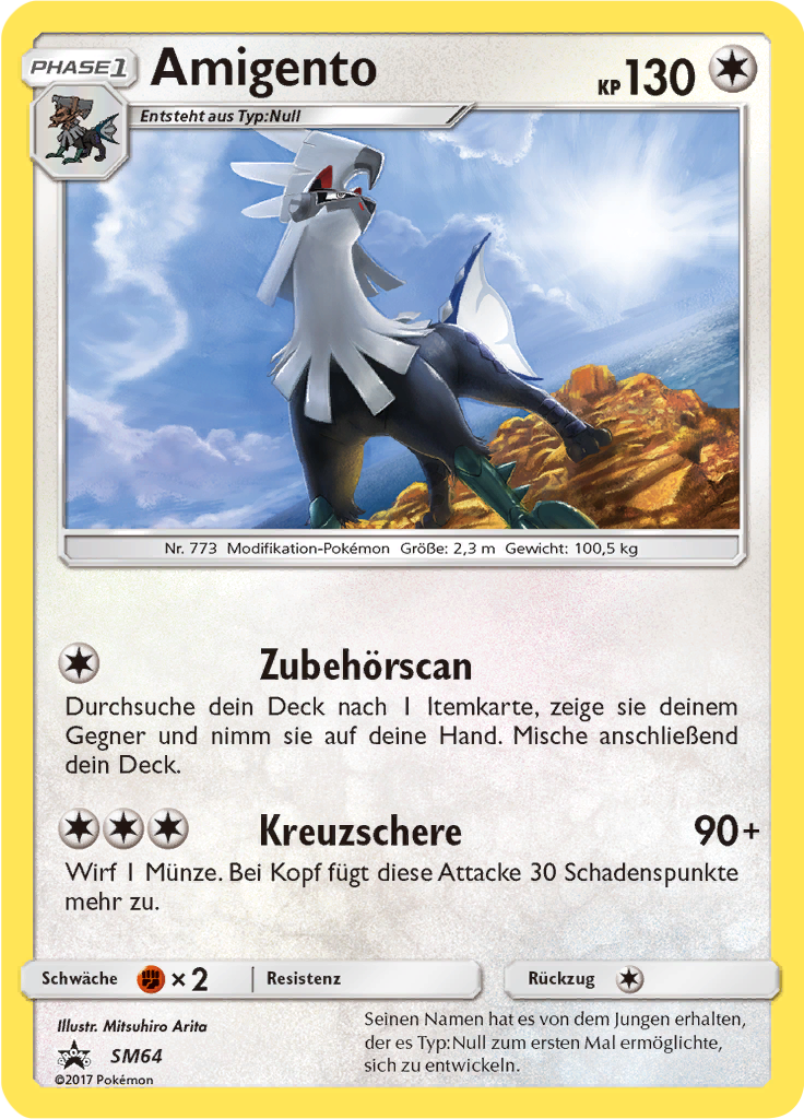 Amigento SM64 — SM Promokarten (German Pokémon TCG card)
