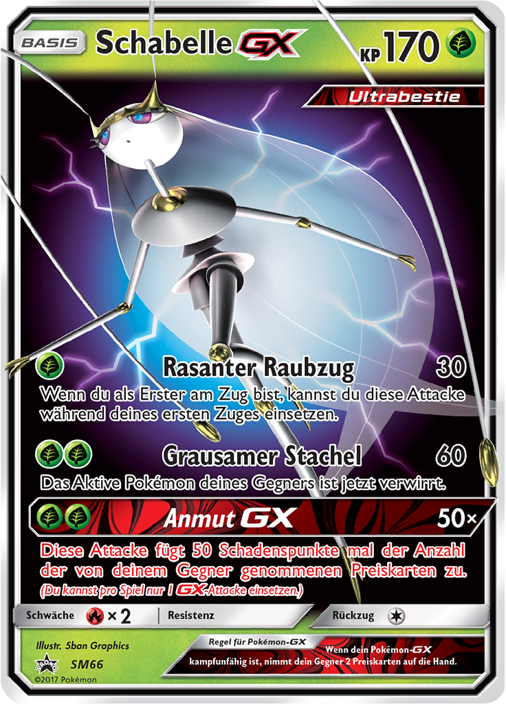 Schabelle GX SM66 — SM Promokarten (German Pokémon TCG card)
