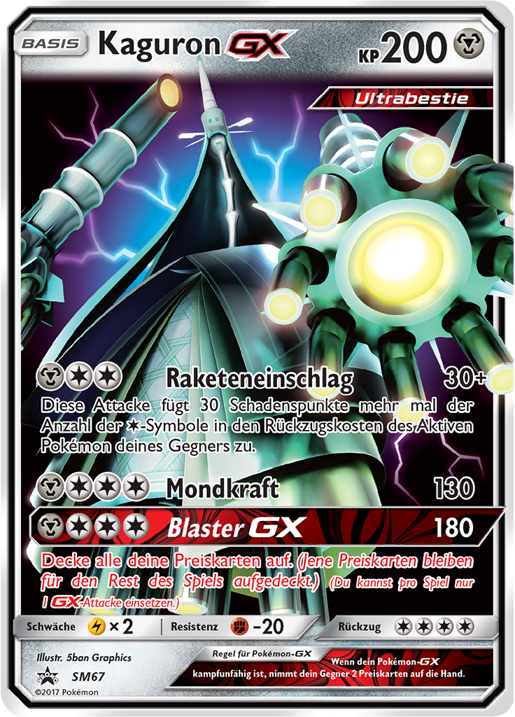 Kaguron GX SM67 — SM Promokarten (German Pokémon TCG card)