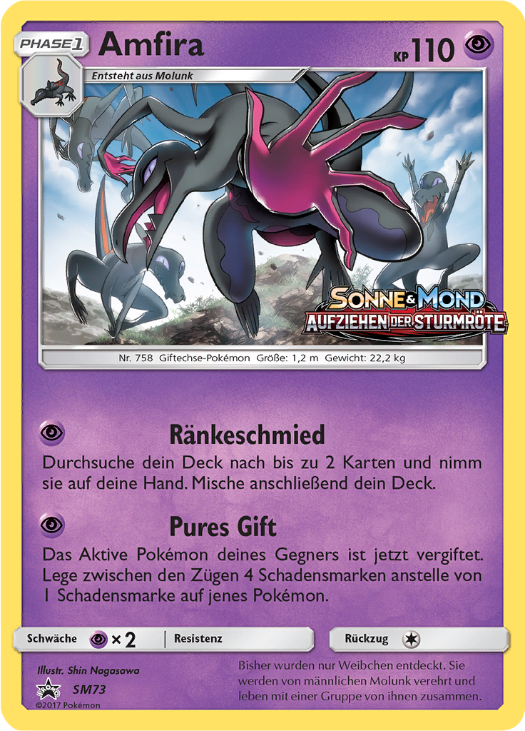 Amfira SM73 — SM Promokarten (German Pokémon TCG card)
