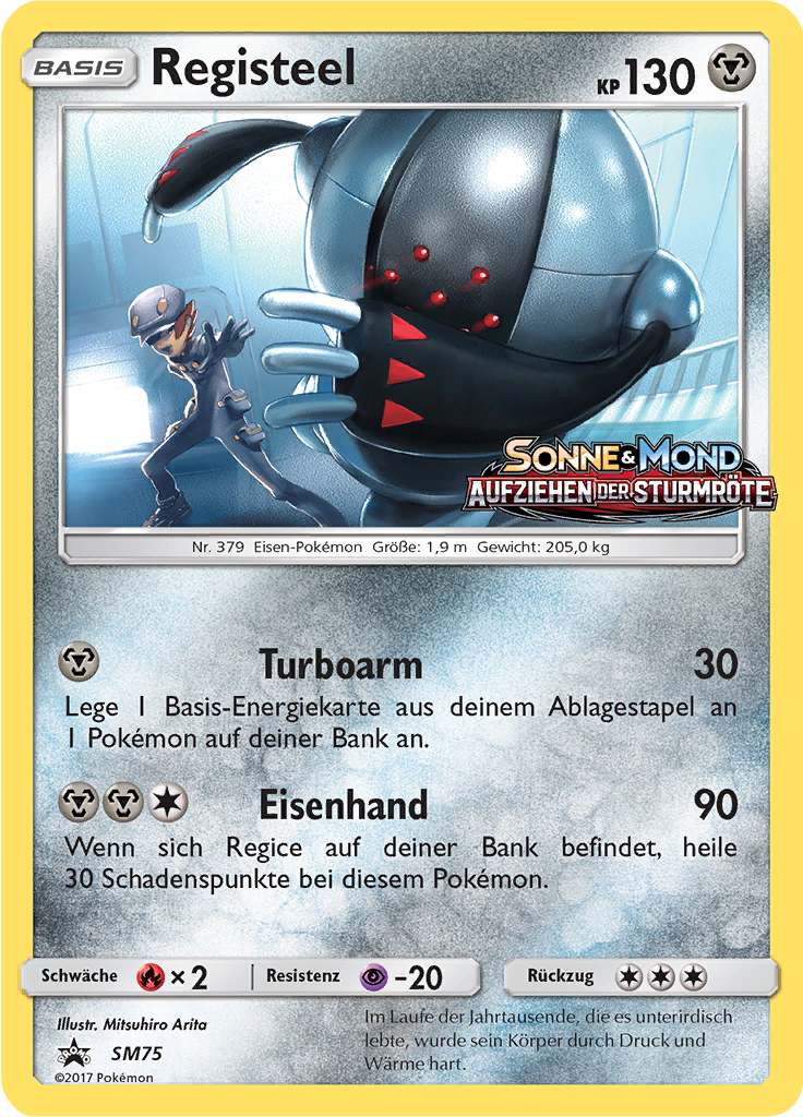 Registeel SM75 — SM Promokarten (German Pokémon TCG card)