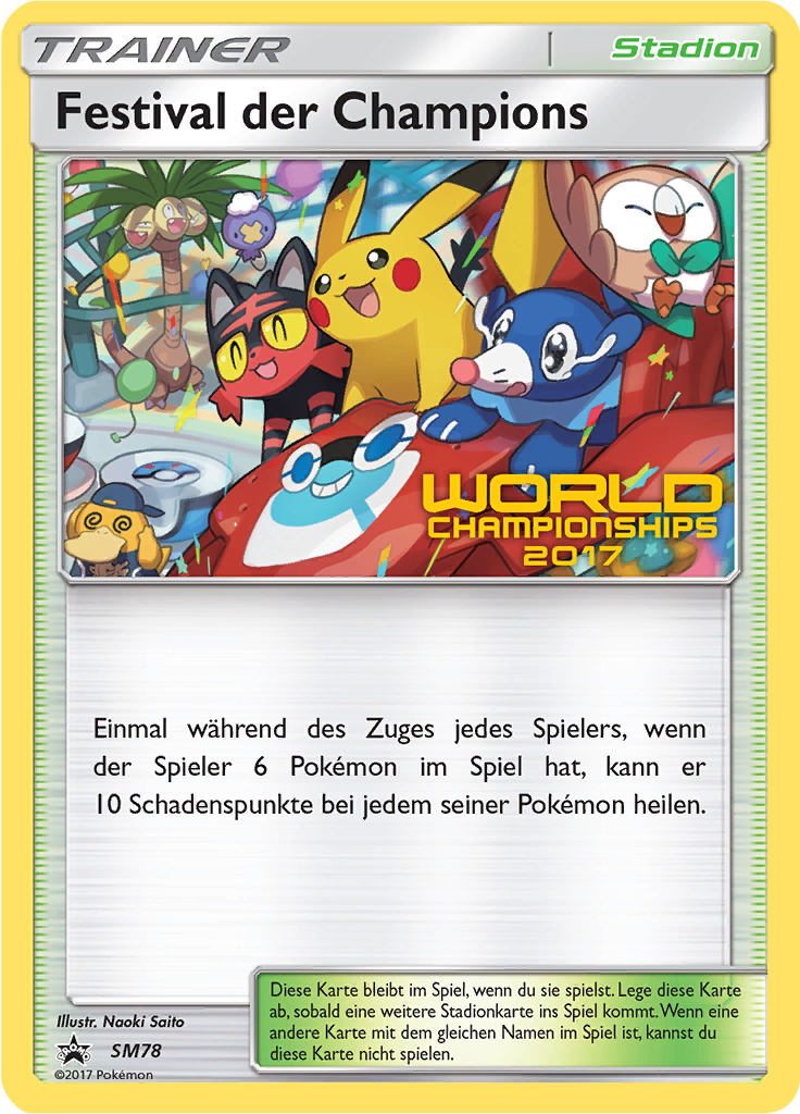 Festival der Champions SM78 — SM Promokarten (German Pokémon TCG card)