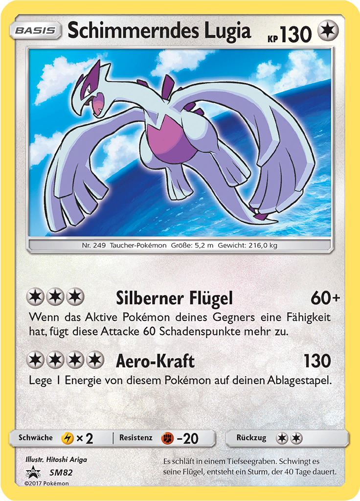 Schimmerndes Lugia SM82 — SM Promokarten (German Pokémon TCG card)
