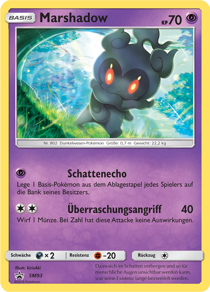 Marshadow SM93 — SM Promokarten (German Pokémon TCG card)