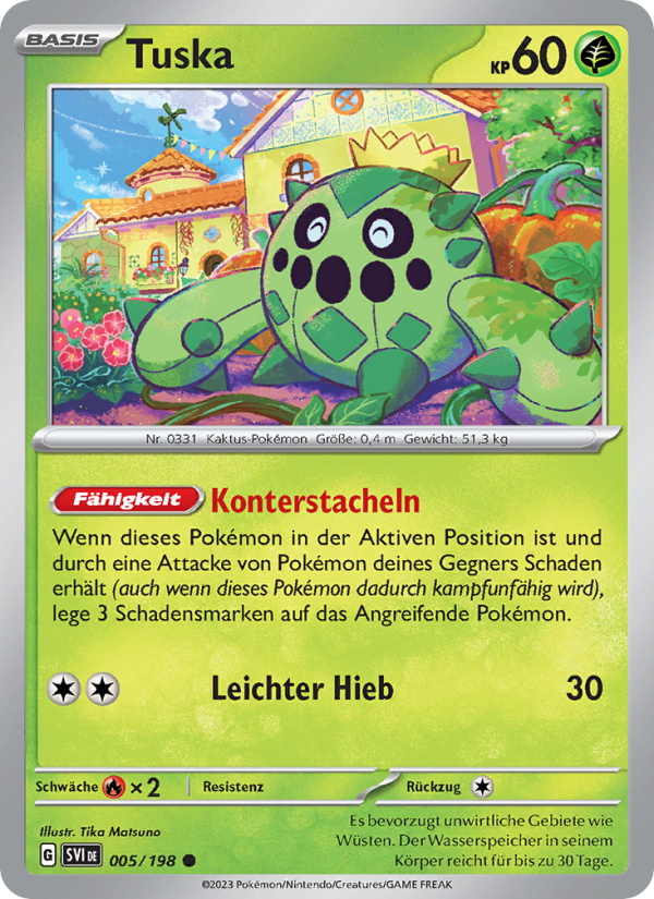 Tuska Pokémon TCG cards