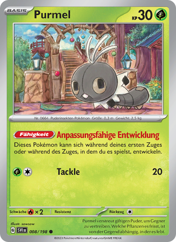 Purmel Pokémon TCG cards