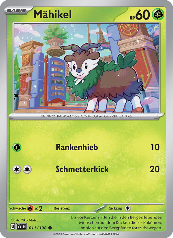 Mähikel Pokémon TCG cards