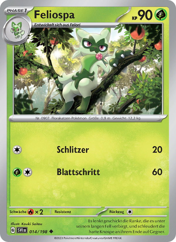Feliospa 014 — Scarlet & Violet (German Pokémon TCG card)