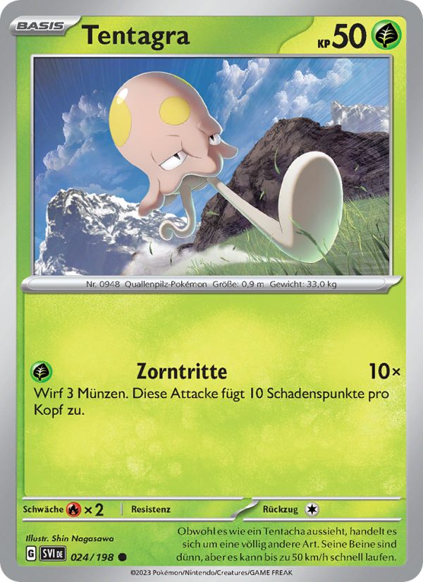 Tentagra 024 — Scarlet & Violet (German Pokémon TCG card)
