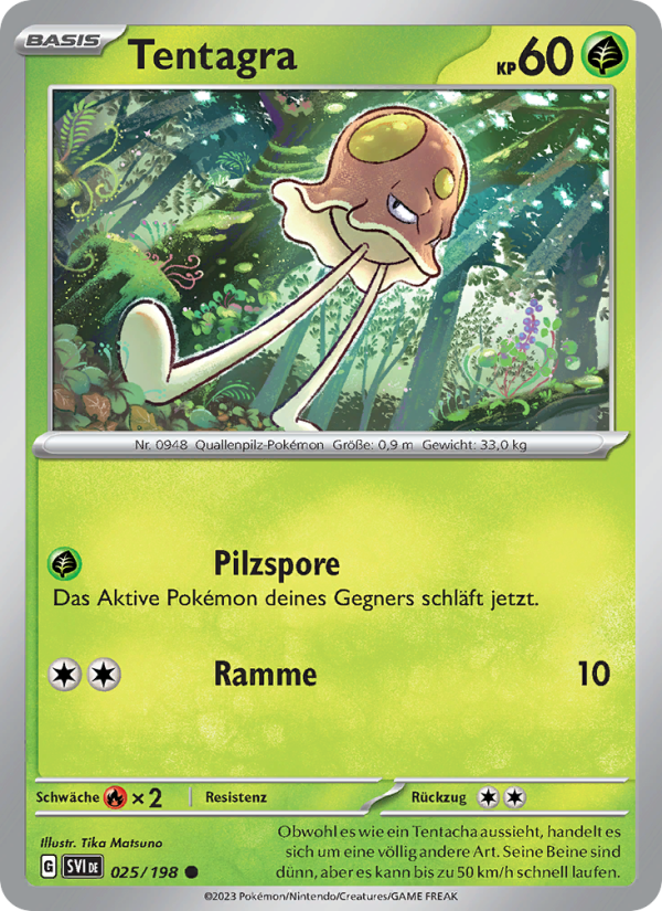 Tentagra 025 — Karmesin & Purpur (German Pokémon TCG card)