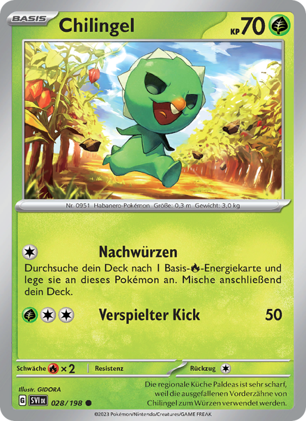 Chilingel 028 — Scarlet & Violet (German Pokémon TCG card)