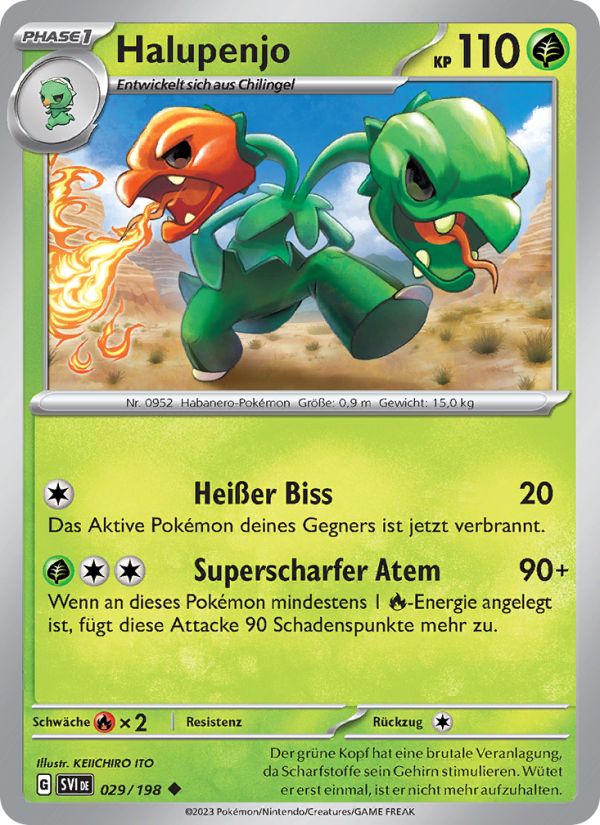 Halupenjo 029 — Karmesin & Purpur (German Pokémon TCG card)