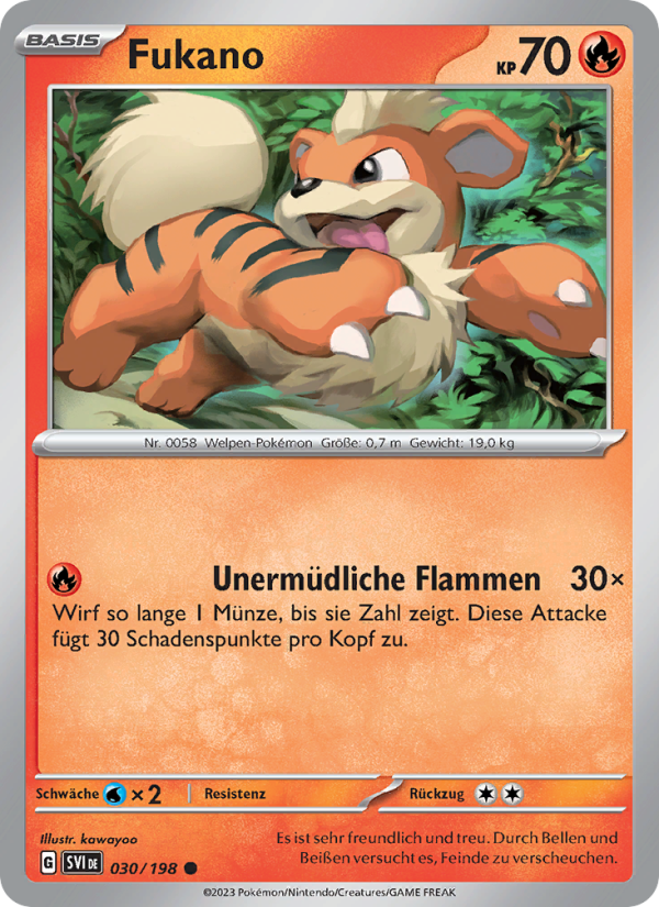 Fukano 030 — Karmesin & Purpur (German Pokémon TCG card)