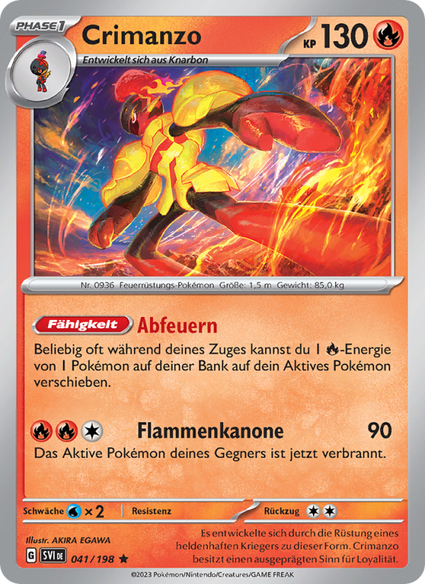 Crimanzo 041 — Karmesin & Purpur (German Pokémon TCG card)