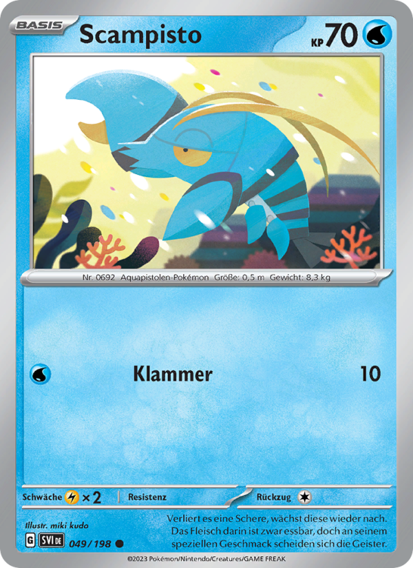 Scampisto Pokémon TCG cards