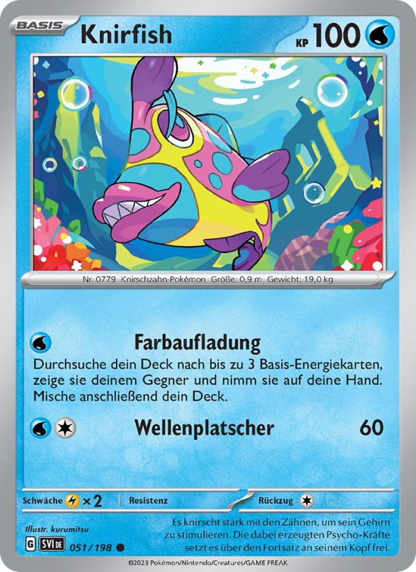 Knirfish Pokémon TCG cards