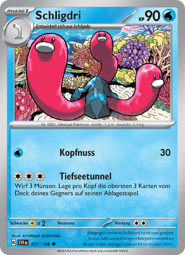 Schligdri 057 — Karmesin & Purpur (German Pokémon TCG card)