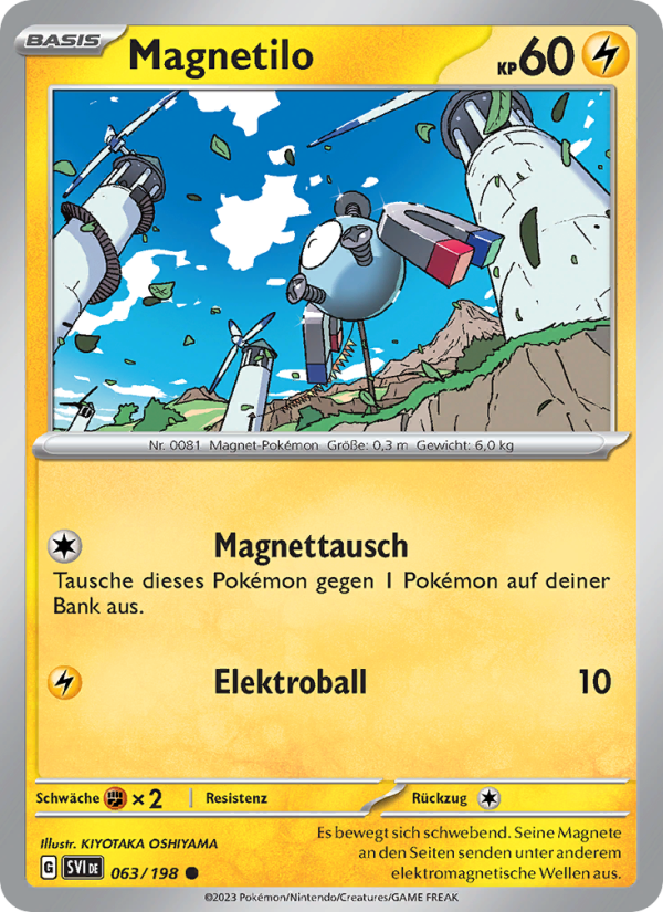 Magnetilo 063 — Karmesin & Purpur (German Pokémon TCG card)