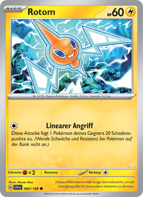 Rotom 069 — Karmesin & Purpur (German Pokémon TCG card)