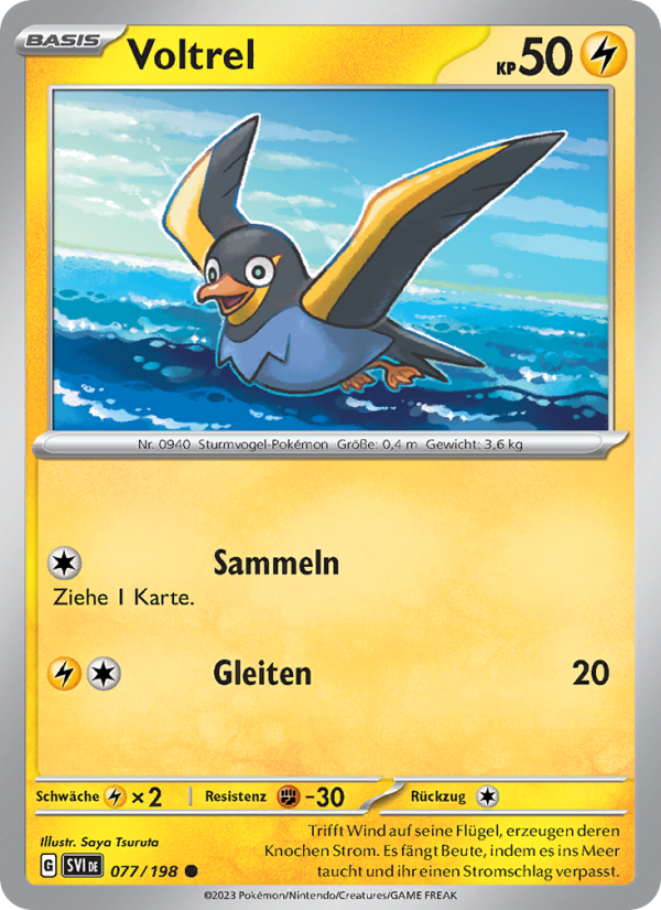 Voltrel 077 — Karmesin & Purpur (German Pokémon TCG card)