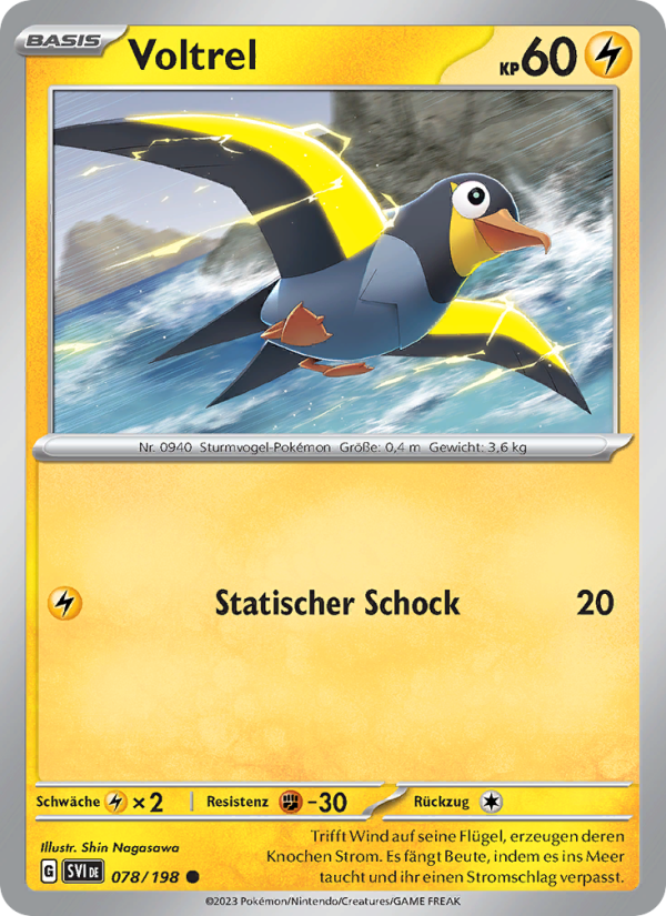 Voltrel 078 — Karmesin & Purpur (German Pokémon TCG card)