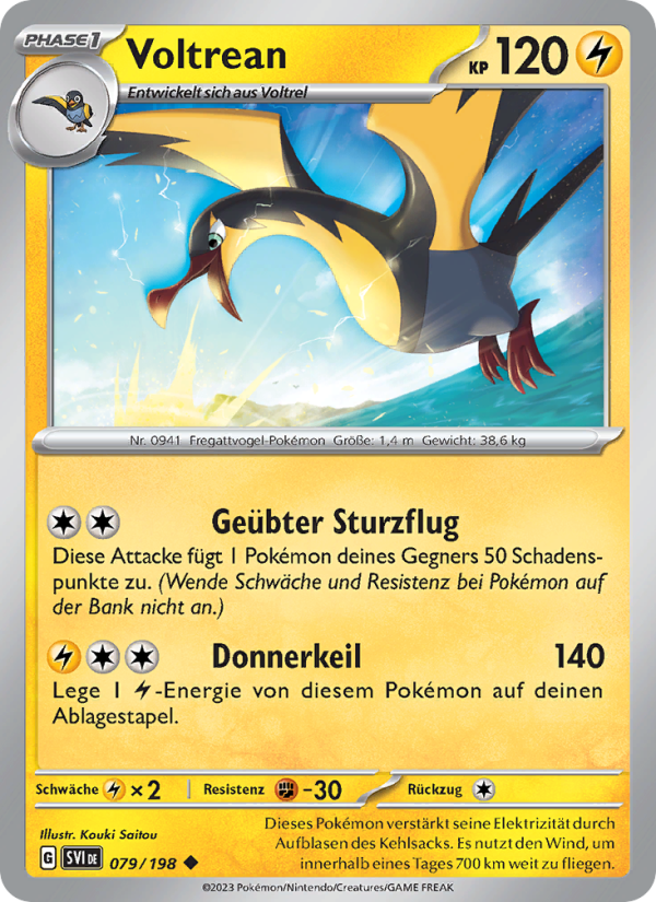 Voltrean 079 — Karmesin & Purpur (German Pokémon TCG card)