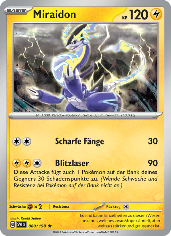 Miraidon 080 — Karmesin & Purpur (German Pokémon TCG card)