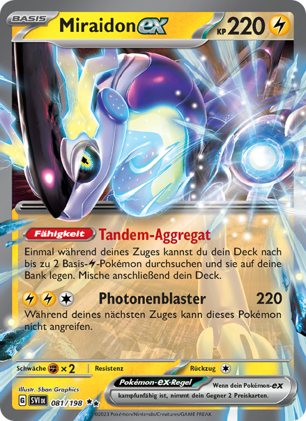 Miraidon-ex 081 — Karmesin & Purpur (German Pokémon TCG card)