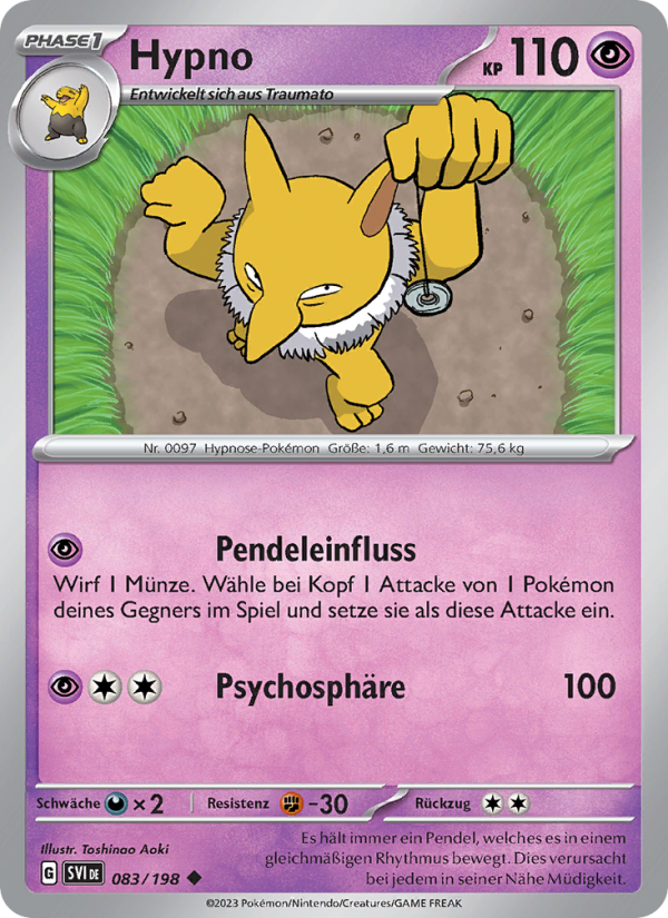 Hypno 083 — Karmesin & Purpur (German Pokémon TCG card)