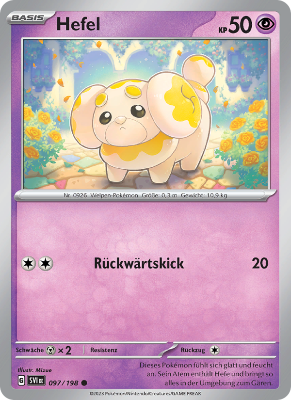 Hefel 097 — Karmesin & Purpur (German Pokémon TCG card)