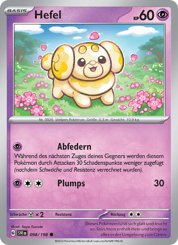 Hefel 098 — Karmesin & Purpur (German Pokémon TCG card)