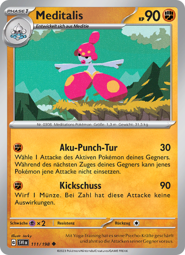 Meditalis Pokémon TCG cards