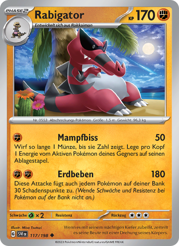 Rabigator Pokémon TCG cards