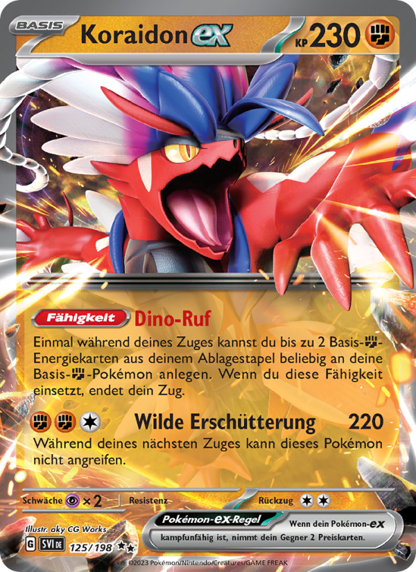 Koraidon-ex 125 — Karmesin & Purpur (German Pokémon TCG card)