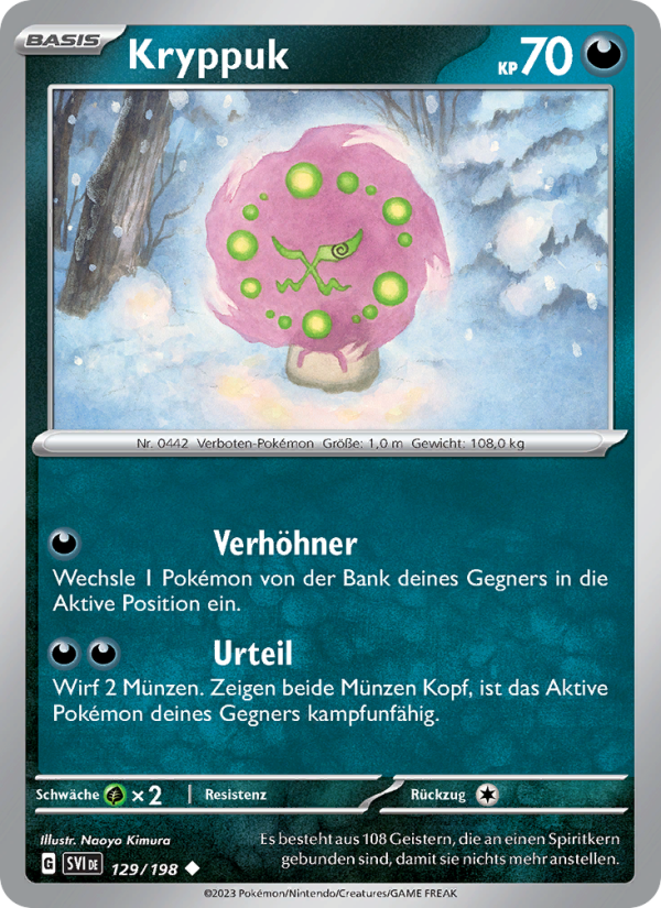 Kryppuk 129 — Karmesin & Purpur (German Pokémon TCG card)