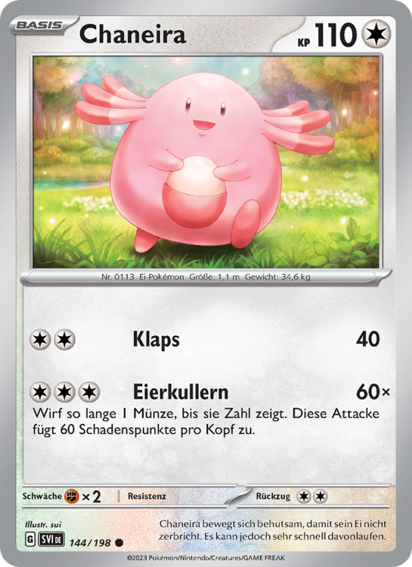 Chaneira 144 — Karmesin & Purpur (German Pokémon TCG card)