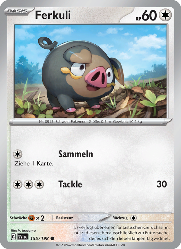 Ferkuli 155 — Karmesin & Purpur (German Pokémon TCG card)