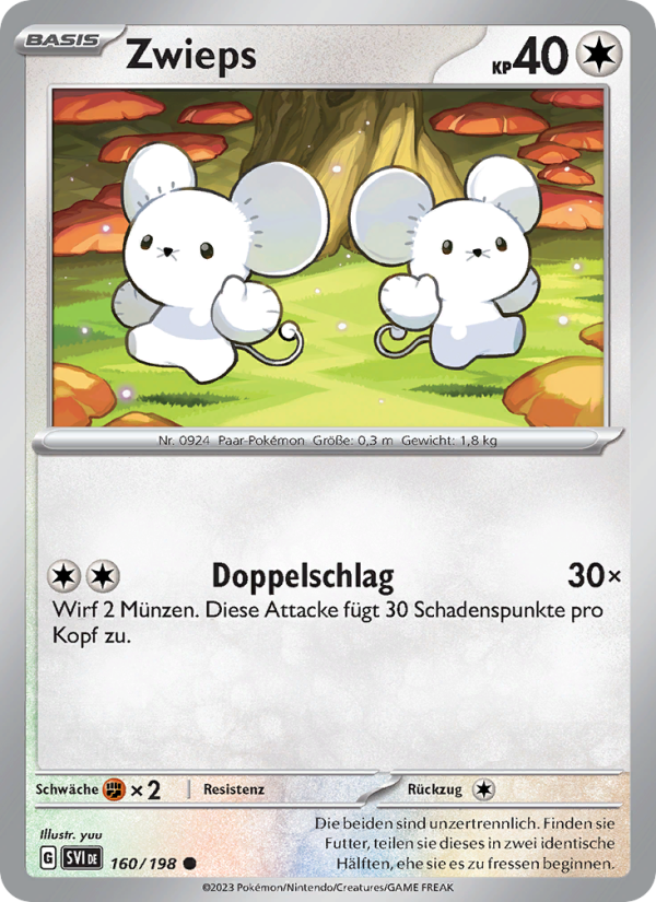 Zwieps 160 — Karmesin & Purpur (German Pokémon TCG card)