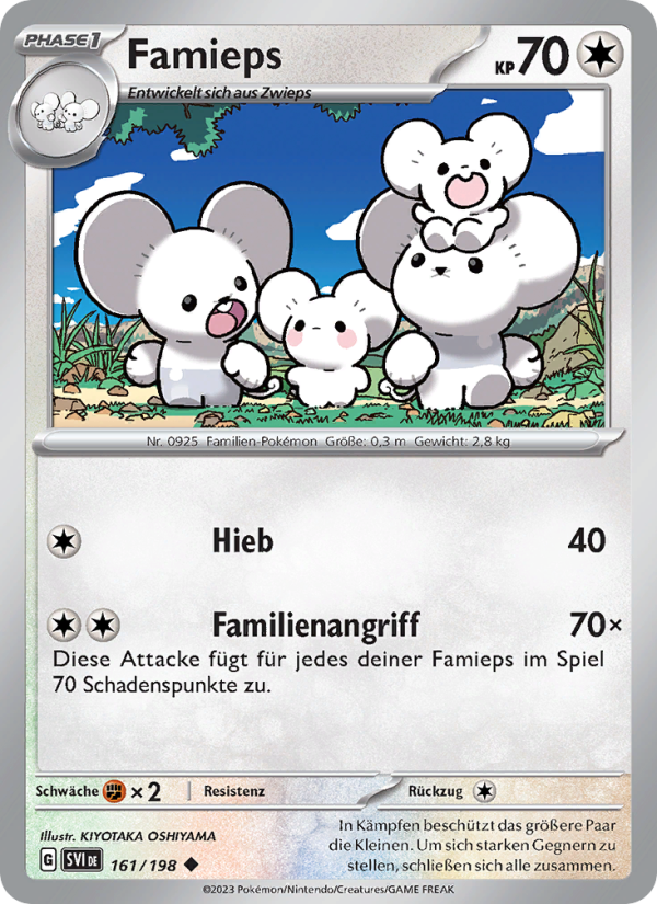 Famieps 161 — Karmesin & Purpur (German Pokémon TCG card)