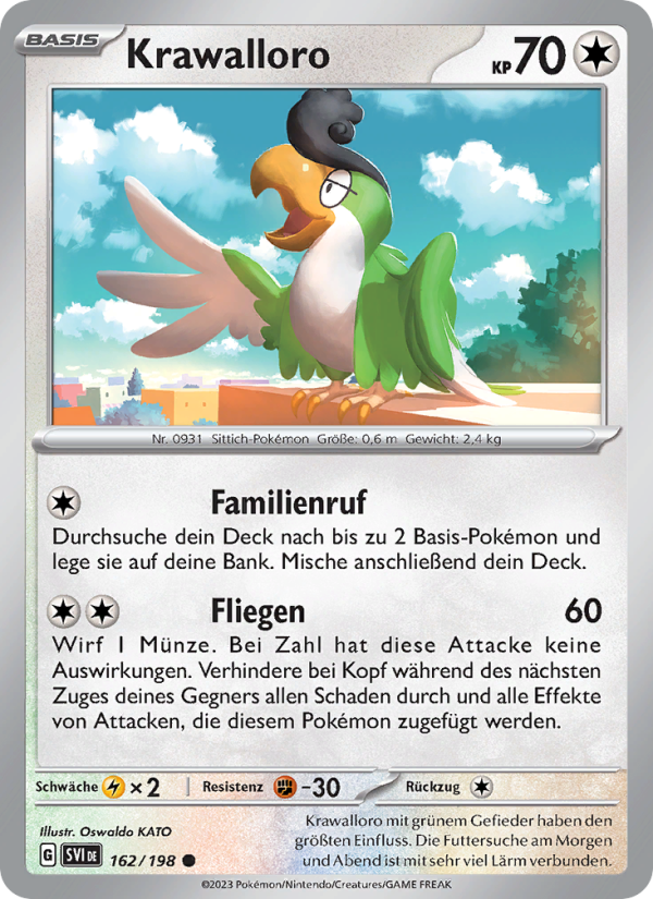Krawalloro 162 — Karmesin & Purpur (German Pokémon TCG card)
