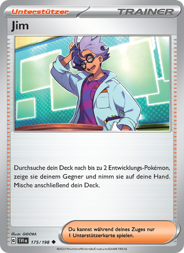 Jim 175 — Karmesin & Purpur (German Pokémon TCG card)