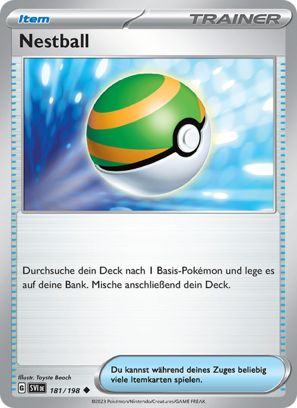 Nestball 181 — Karmesin & Purpur (German Pokémon TCG card)