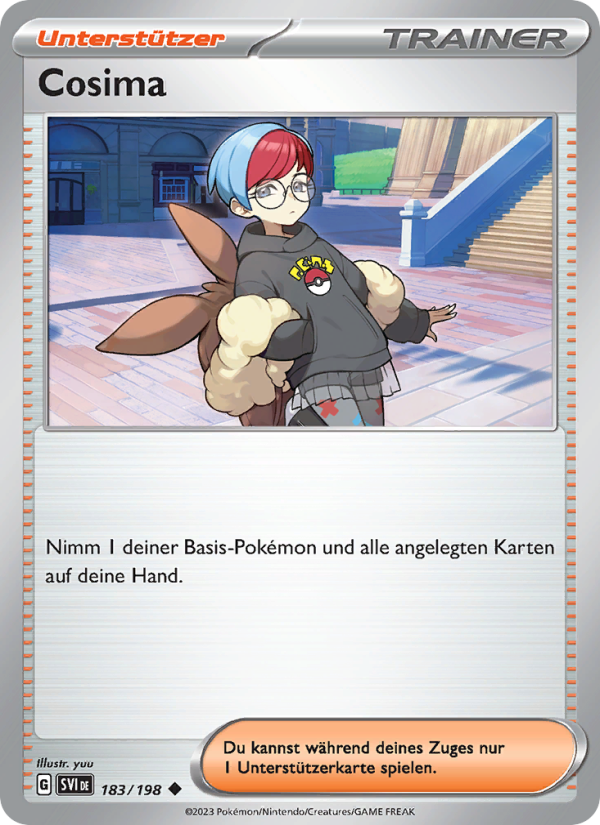 Cosima 183 — Karmesin & Purpur (German Pokémon TCG card)