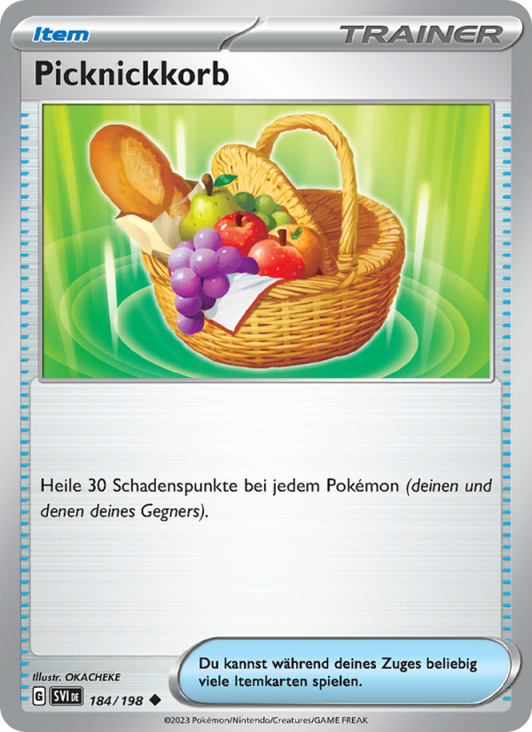 Picknickkorb 184 — Karmesin & Purpur (German Pokémon TCG card)