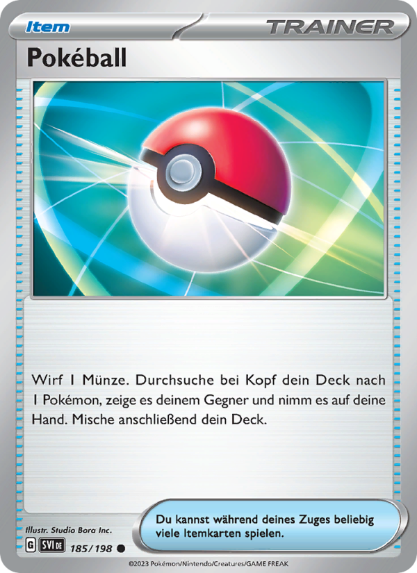 Pokéball 185 — Karmesin & Purpur (German Pokémon TCG card)