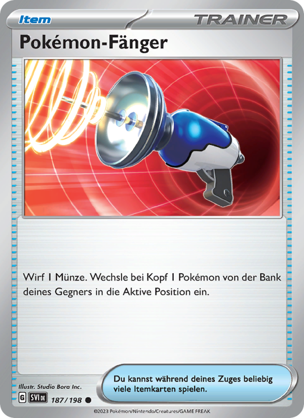 Pokémon-Fänger 187 — Karmesin & Purpur (German Pokémon TCG card)
