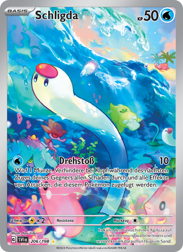Schligda 206 — Karmesin & Purpur (German Pokémon TCG card)